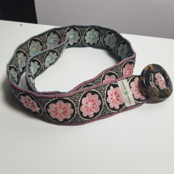 Hadley Pollet Zinnia Women's Floweret Reversible Belt Sz S/M - Picture 5 of 5